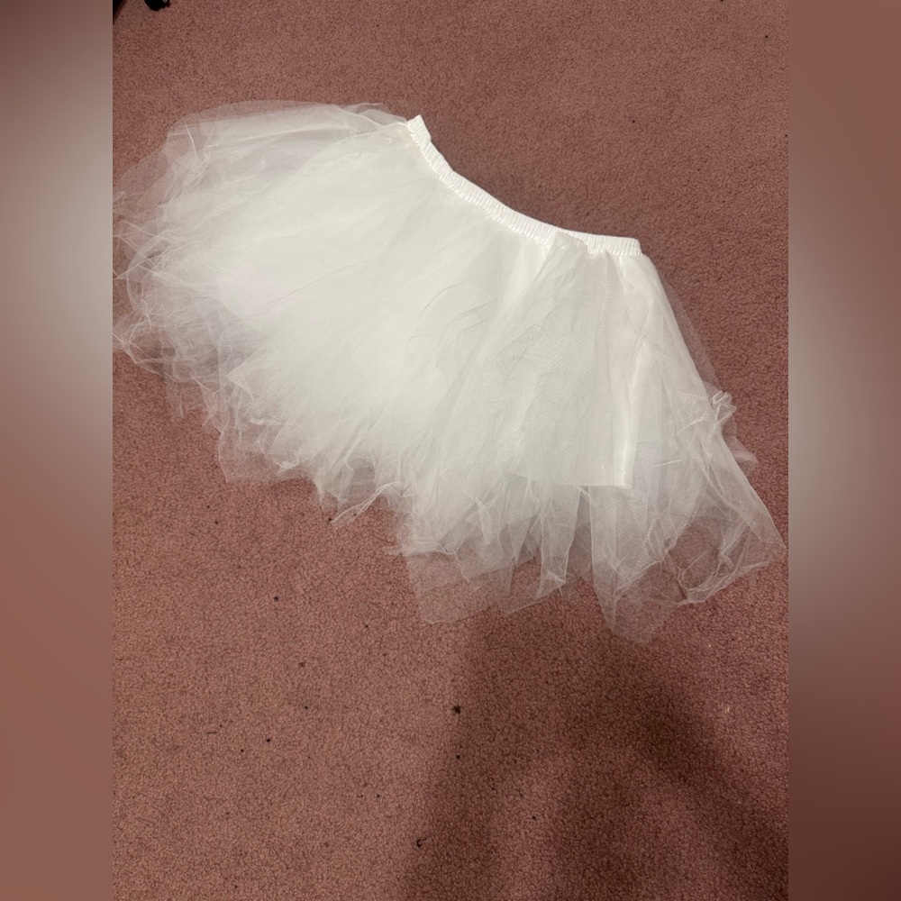 New large white short tutu skirt festival rave cosplay skirt costume ballet